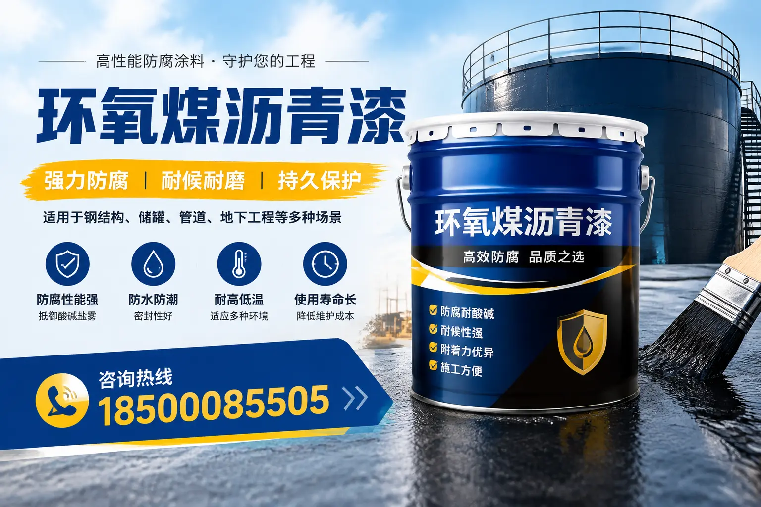 环氧煤沥青漆在工业中的应用，廊坊企业的选择